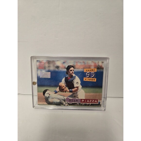 1994 Stadium Club #140 Mike Piazza Dodgers Rookie Of The Year - Picture 1 of 3